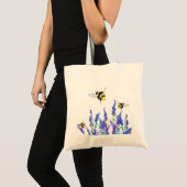 Fleurs et Sacs fourre-tout d'abeilles Printemps (Devant (produit))