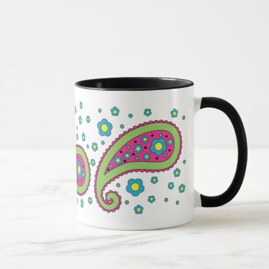 Fleurs et tasse de Paisley (Droite)