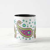 Fleurs et tasse de Paisley (Centre)