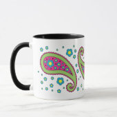 Fleurs et tasse de Paisley (Gauche)