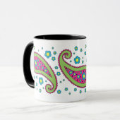 Fleurs et tasse de Paisley (Devant gauche)