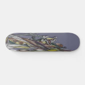 Fleurs et vagues Skateboard (Horz)