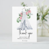 Fleurs et verdure - merci baby shower (Debout devant)