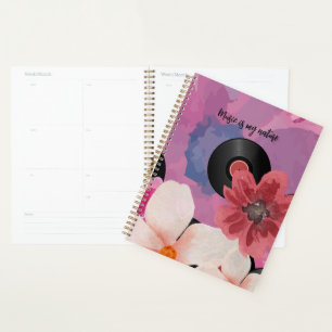 Fleurs et vinyle