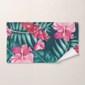 Fleurs exotiques design été (Serviette à main)