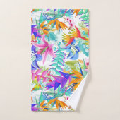 Fleurs exotiques tropicales (Serviette à main)