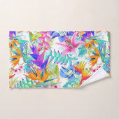 Fleurs exotiques tropicales (Serviette à main)
