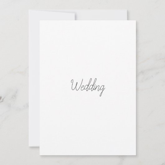 Fleurs faire-part de mariage délicates (Dos)