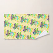 Fleurs Fantaisie Jaune Pâle (Serviette à main)