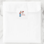 Fleurs fausses pour les gens faux - Sticker en gra (Sac)