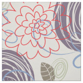 Fleurs & Feuilles & Fleurs Tissu (Échantillon)