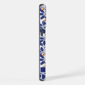 Fleurs Feuilles Florales Bleues Blancs personnalis (Côté droit)