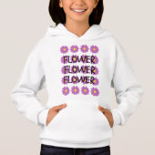 Fleurs Filles sweat - shirt à capuche (Devant)