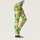 Fleurs flamingo colorées leggings motifs (Droite)
