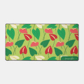 Fleurs flamingo rouges et blanches motif (Recto)