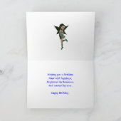 Fleurs Fleurs 5e anniversaire carte (Intérieur)