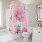 Fleurs Fleurs Douche Rideau (En situation)