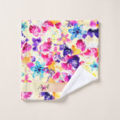 Fleurs fleurs sauvages de chabby Meadow (Gant de toilette)