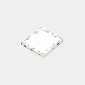 Fleurs florales élégantes Notes post-it collantes (Incliné)