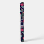 Fleurs florales roses foncées personnalisables (Côté gauche)