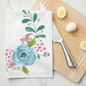 Fleurs florales Serviette de cuisine (Quart Plié)