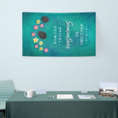 Fleurs flottantes Bannière de bienvenue du Spa (Salon professionnel)