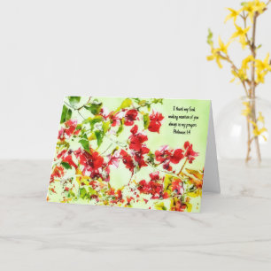 Fleurs Foi Bible Verse Envoyer la carte de prières