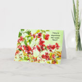 Fleurs Foi Bible Verse Envoyer la carte de prières (Devant)