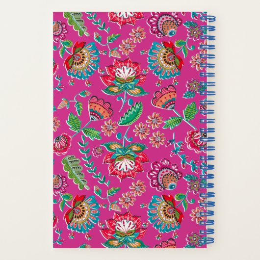 Fleurs folkloriques Carnet Mariage fleuri (Verso)