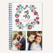 Fleurs folkloriques Carnet Mariage fleuri (Recto)