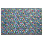 🌺 🌹 fleurs folkloriques 🌷 tissu bleu classique (Fat Quarter)