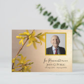 Fleurs Forsythia Jaunes Merci pour la Sympathie (Debout devant)