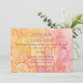 Fleurs fraîches faire-part de mariage (Debout devant)