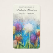 Fleurs funéraires Cartes de Sympathie de prières c (Devant)