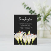 Fleurs funéraires Merci | Lillies de comportement (Debout devant)