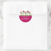 Fleurs funky Étiquettes de livres (Sac)