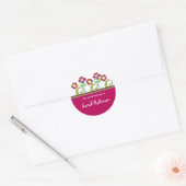 Fleurs funky Étiquettes de livres (Enveloppe)