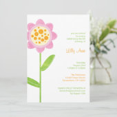 Fleurs funky Flower Girls Invitations de fête d'an (Debout devant)