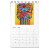 Fleurs funky Single Pg. Calendrier par Lisa Lorenz (Jan 2026)