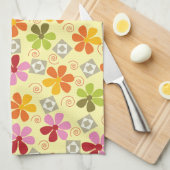Fleurs gaies Serviettes de cuisine (Quart Plié)