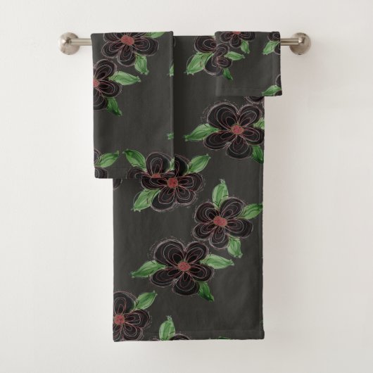 Fleurs Gris Et Noir (En situation)