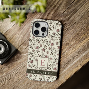 Fleurs grises personnalisables Flora rose violet