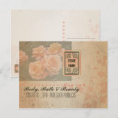 Fleurs Grunge vintages - Carte postale (Devant / Derrière)