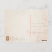 Fleurs Grunge vintages - Carte postale (Dos)