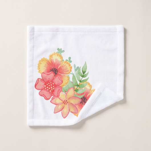 Fleurs hawaïennes (Gant de toilette)