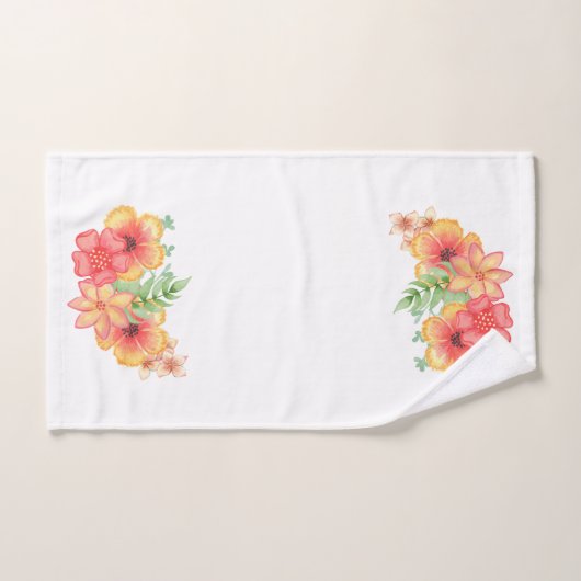 Fleurs hawaïennes (Serviette à main)