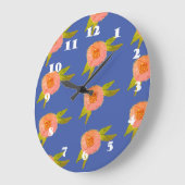 Fleurs Hippie Grande horloge (Angle)