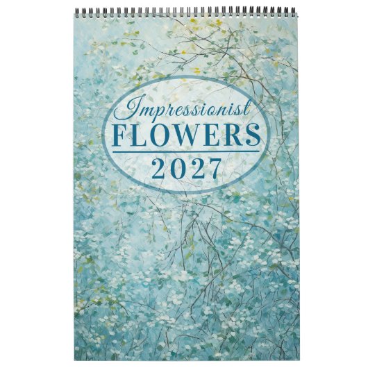 Fleurs Impressionnistes Calendrier 2026 (Protection)