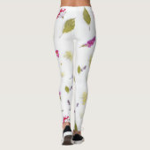 Fleurs imprimés Leggings (Dos)