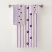 Fleurs Indigo Élégantes, Blancs & Violets (En situation)